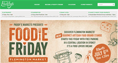 Desktop Screenshot of paddysmarket.com.au